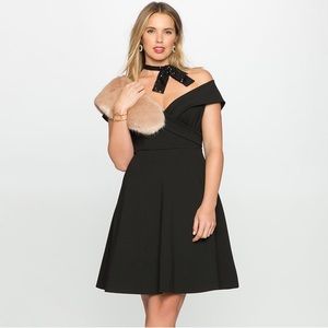 Eloquii Black Off-Shoulder Dress